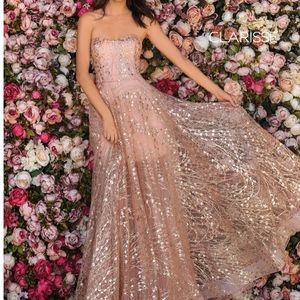 Size 0 pink Clarisse gown